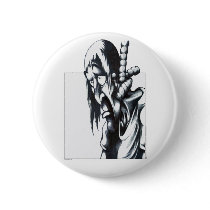 Hangman Pinback Buttons