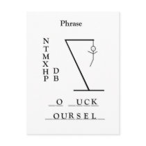 Hangman postcards
