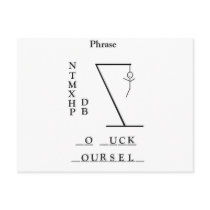Hangman postcards