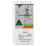 Hangman questions  20 best customized rack card