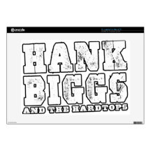 hank Biggs and The Hardtops Laptop Decal