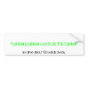 hanker panker controls this tanker, so drive ab... bumper stickers by kmwchickii hanker panker controls this tanker, so drive ab... bumper stickers