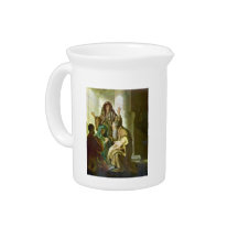 Hannah and Simeon in the temple by Rembrandt Pitcher