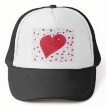 hannah-heart mesh hat