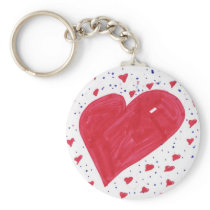 hannah-heart key chains