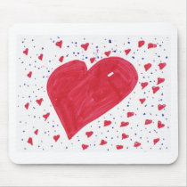 hannah-heart mouse pad