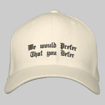 Hannah Monday Deferral Cap embroidered hats