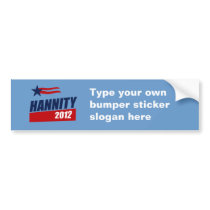 Hannity 2012 Banner Bumper Sticker