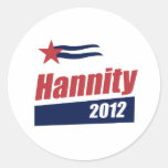 Hannity 2012 T-shirts and Gear Round Sticker