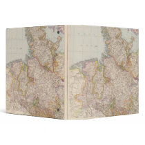 Hannover, SchleswigHolstein, North Germany Map 3 Ring Binder