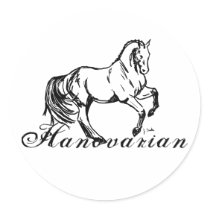 Hanovarian Horse stickers by PaintingPony Hanovarian Horse stickers