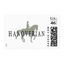 HANOVERIAN with Dressage Horse & Rider postage by dogsandhorses HANOVERIAN with Dressage Horse & Rider postage