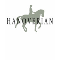 HANOVERIAN with Dressage Horse & Rider t-shirts by dogsandhorses HANOVERIAN with Dressage Horse & Rider t-shirts
