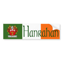 Hanrahan Coat of Arms Bumper Sticker bumper stickers by irishcountry Hanrahan Coat of Arms Bumper Sticker bumper stickers
