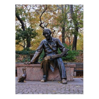 Hans Christian Andersen, Central Park, NYC Postcards