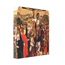 Hans Pleydenwurff - Crucifixion of Christ Stretched Canvas Print