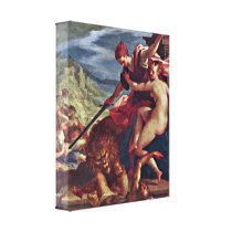 Hans von Aachen - Victory of truth Gallery Wrapped Canvas