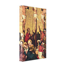Hans von Tubingen - Crucifixion Stretched Canvas Print
