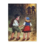 Hansel and Gretel Head Into the Woods Post Card