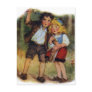 Hansel and Gretel Lost in the Woods Post Card