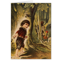Hansel Entering the Woods with Breadcrumbs Cards