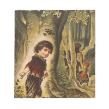 Hansel Entering the Woods with Breadcrumbs Scratch Pad