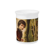 Hansel Entering the Woods with Breadcrumbs Pitchers
