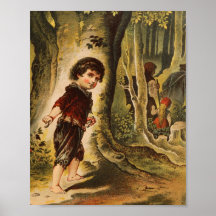 Hansel Entering the Woods with Breadcrumbs Print