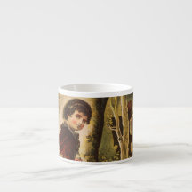 Hansel Entering the Woods with Breadcrumbs Espresso Mugs