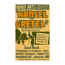 Hansel & Gretel Boston 1940 WPA posters by lc_wpa Hansel & Gretel Boston 1940 WPA posters