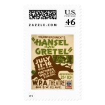 Hansel & Gretel Play 1937 WPA Postage Stamps