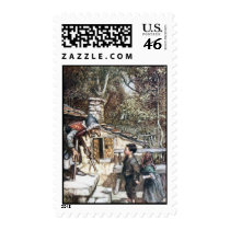 Hansel & Grethel meet the Witch Postage Stamps