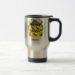 Hansen Family Coat of Arms on a Travel Mug