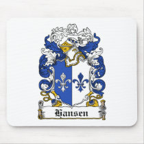 Hansen Family Crest mousepads by coatsofarms Hansen Family Crest mousepads