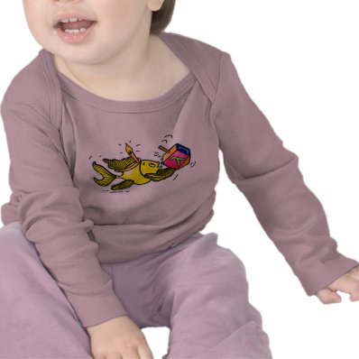 HANUKA SPARKY FISH Funny Cute Cartoon Infant Shirt