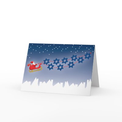 Hanukkah and Christmas Card by OurJewishCommunity