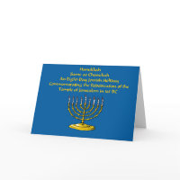 Hanukkah Card card