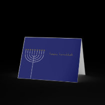 Hanukkah card with Menorah