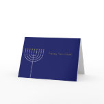 Hanukkah card with Menorah