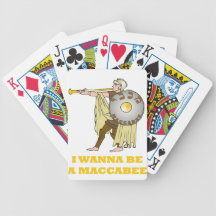 HANUKKAH CHANUKAH 'I WANT TO BE A MACABEE" GIFT DECK OF CARDS