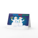 Hanukkah Christmas Snowmen Card by OurJewishCommunity Hanukkah Christmas Snowmen Card