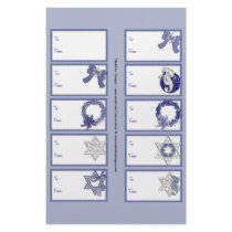 Hanukkah Designs 3 Gift Tags on a Page - 10 Design flyers by mrssocolov2 Hanukkah Designs 3 Gift Tags on a Page - 10 Design flyers