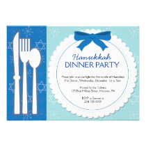 Hanukkah Dinner Party Invitations at Zazzle