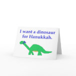 Hanukkah Dinosaur card