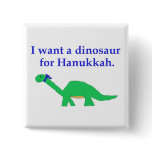 Hanukkah Dinosaur pin