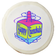 Hanukkah Dreidel Sugar Cookie