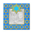 hanukkah frame magnets