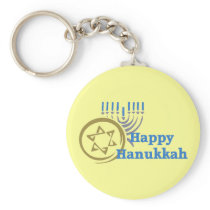 Hanukkah Gelt and Menorah Tees and GIfts Key Chain