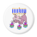 Hanukkah Kitty magnet