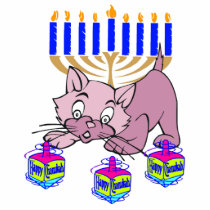 Hanukkah Kitty photo sculptures